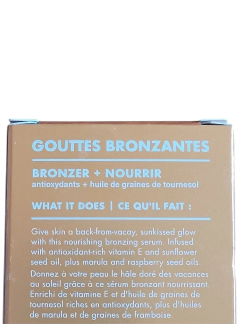 e.l.f. Skin Bronzing Drops Rose Gold Tinted Serum 1 oz New in Box